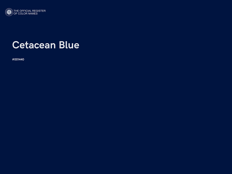 #001440 - Cetacean Blue color image
