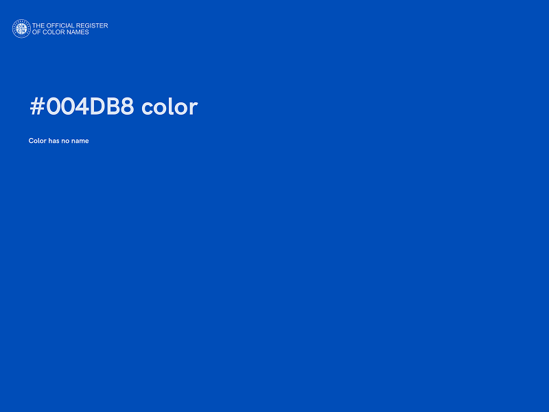 #004DB8 color image