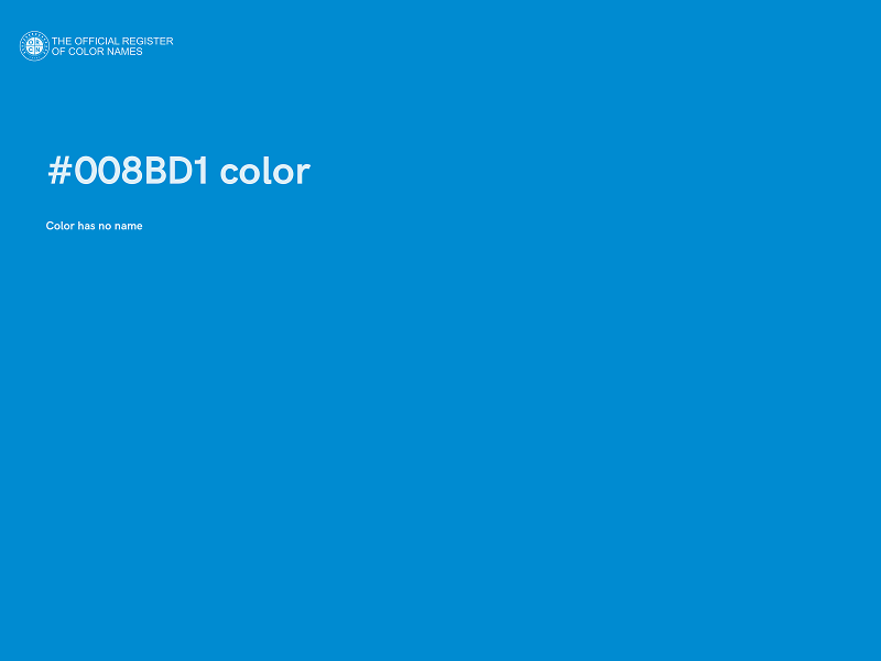 #008BD1 color image