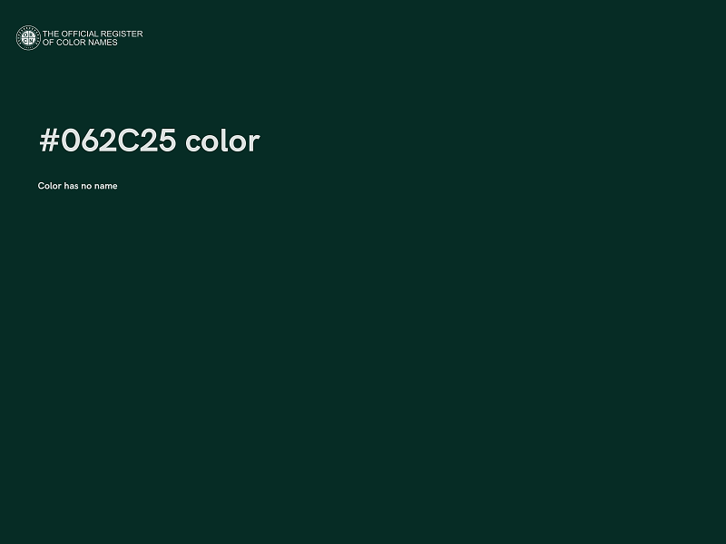 #062C25 color image