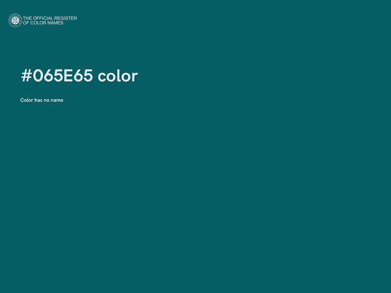 #065E65 color image