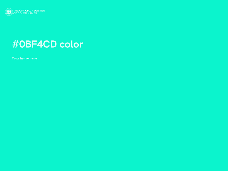 #0BF4CD color image