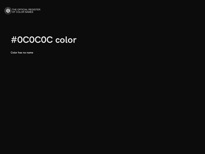 #0C0C0C color image