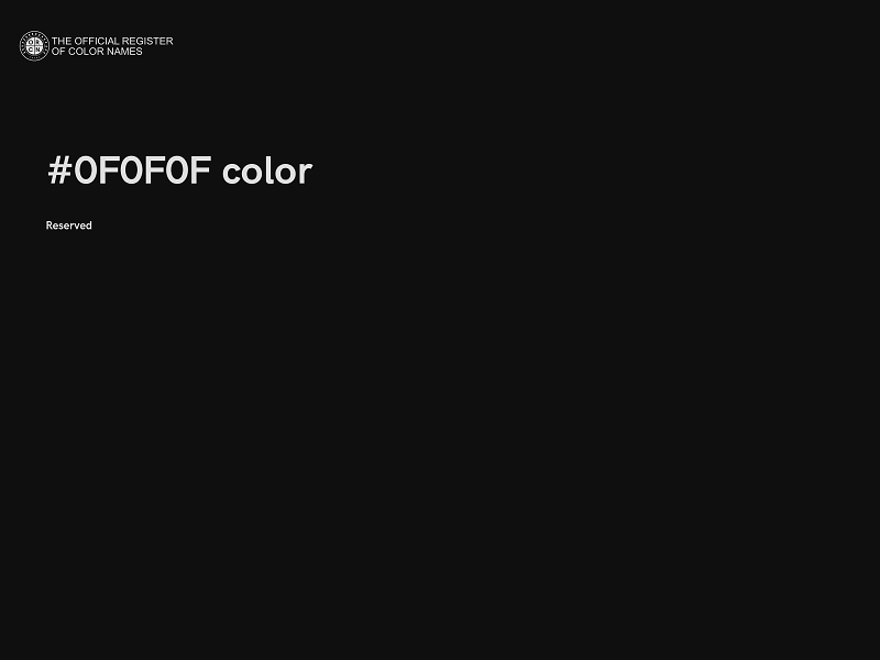 #0F0F0F color image