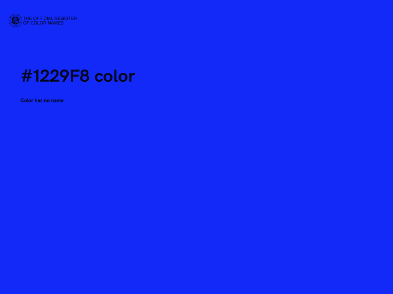 #1229F8 color image