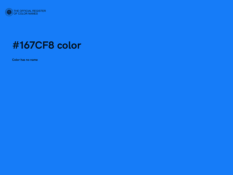 #167CF8 color image