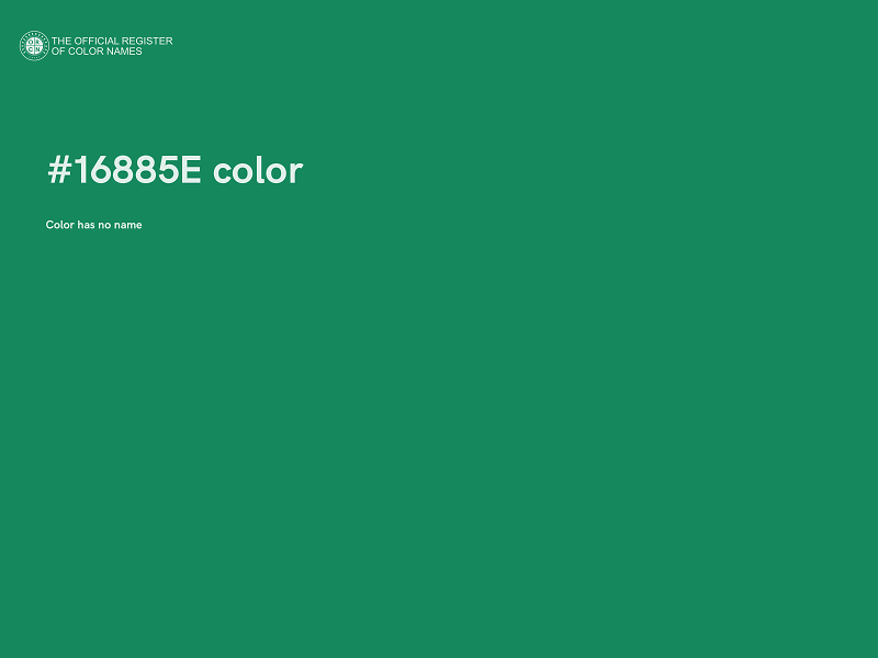 #16885E color image