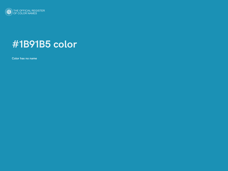 #1B91B5 color image