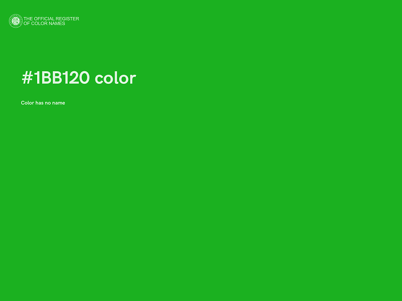 #1BB120 color image