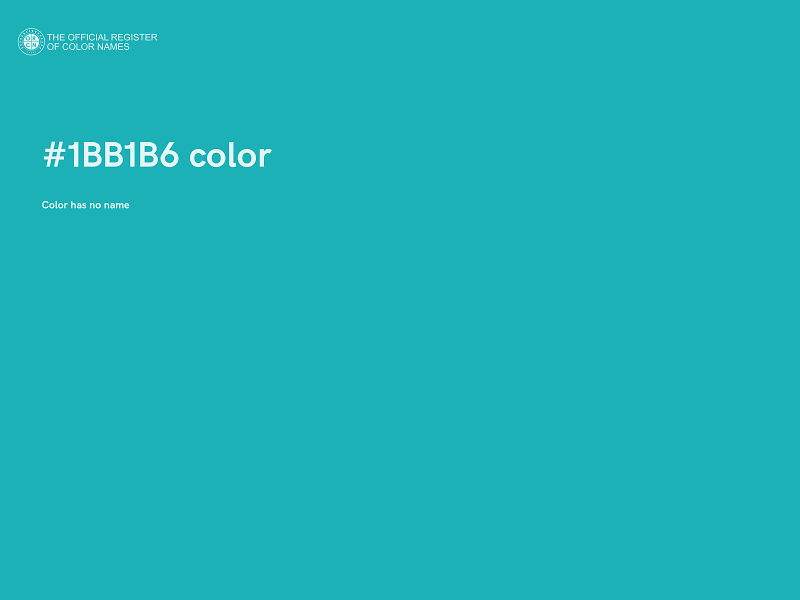 #1BB1B6 color image