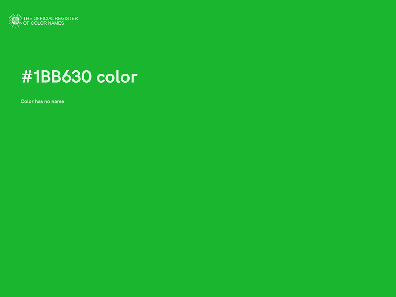 #1BB630 color image