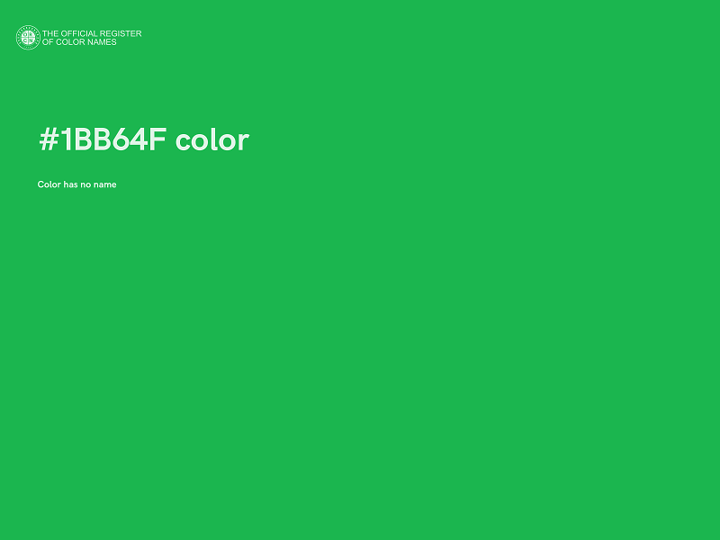 #1BB64F color image