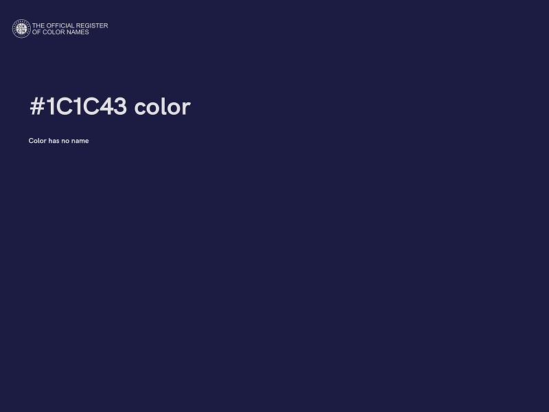 #1C1C43 color image