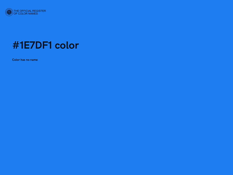 #1E7DF1 color image