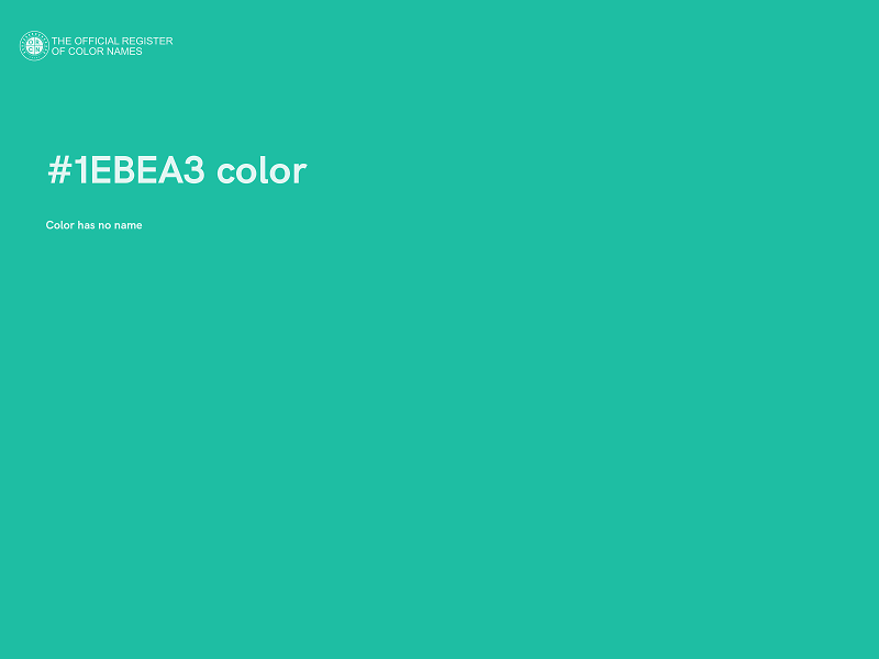 #1EBEA3 color image