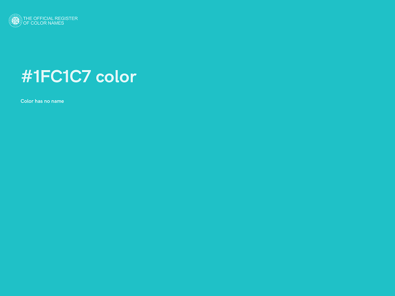 #1FC1C7 color image