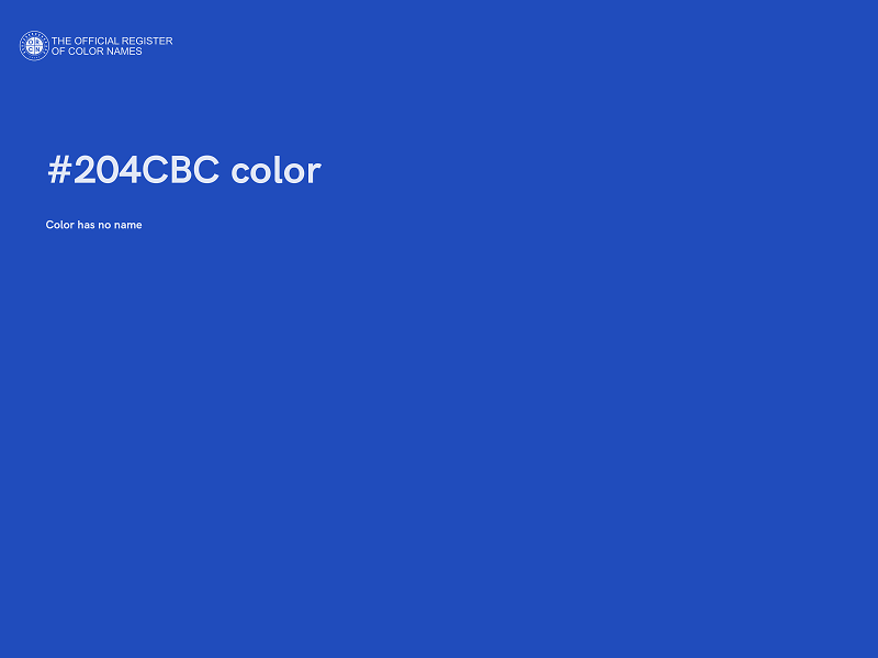 #204CBC color image