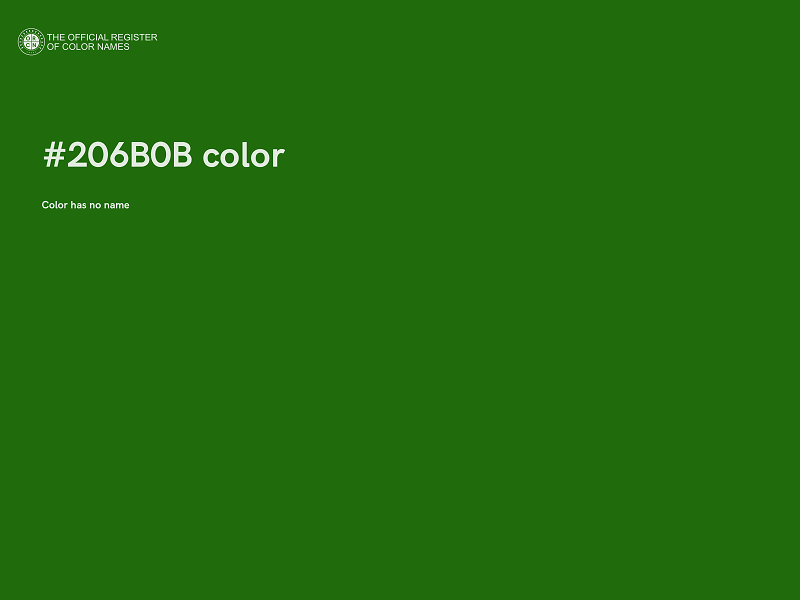 #206B0B color image