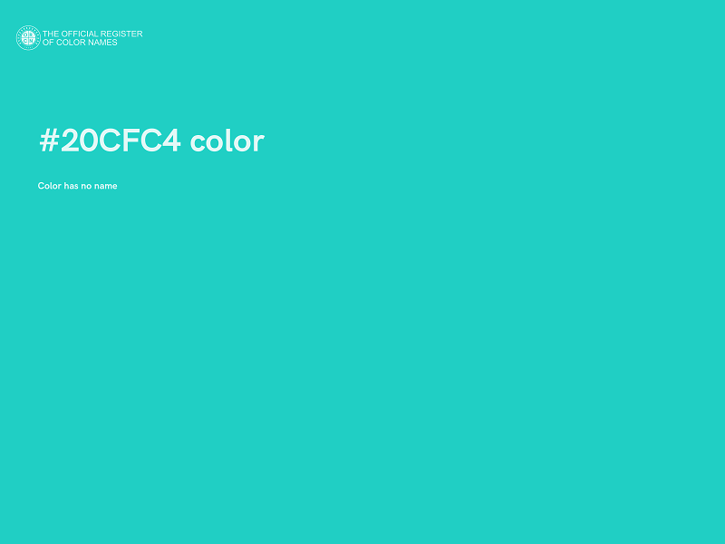 #20CFC4 color image