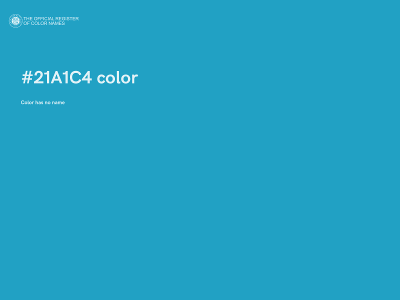 #21A1C4 color image