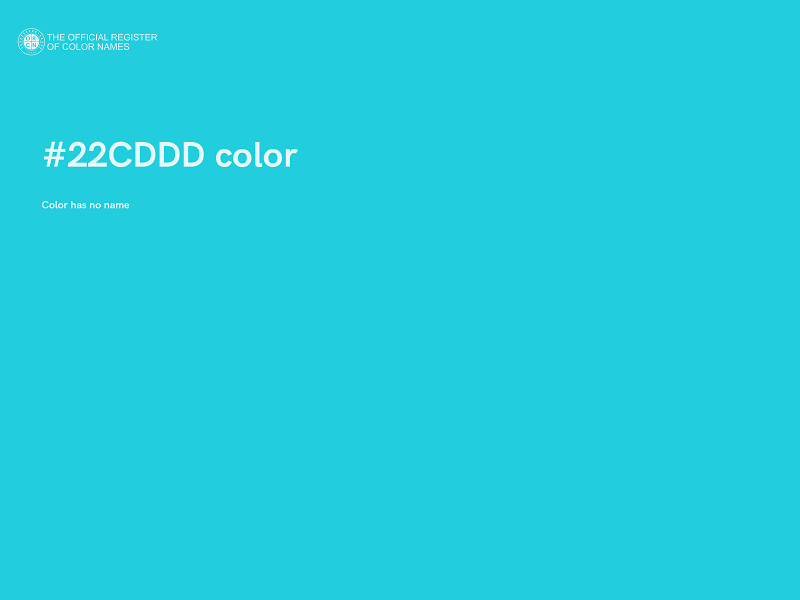 #22CDDD color image