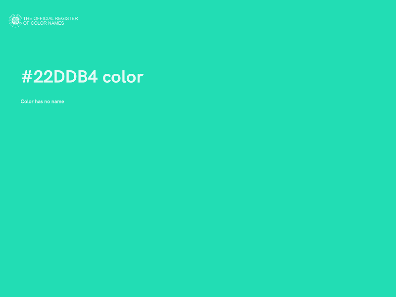 #22DDB4 color image