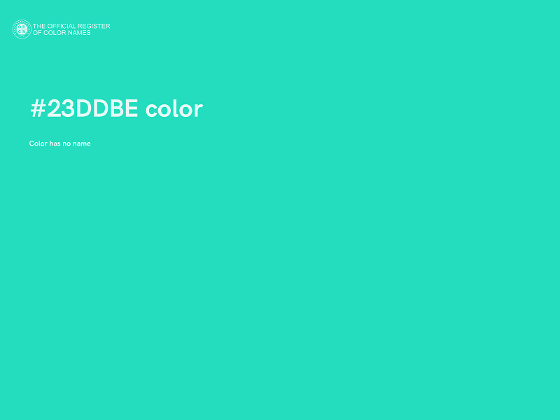 #23DDBE color image