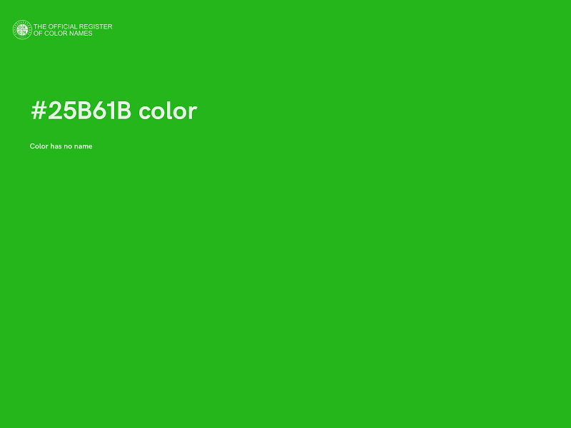 #25B61B color image