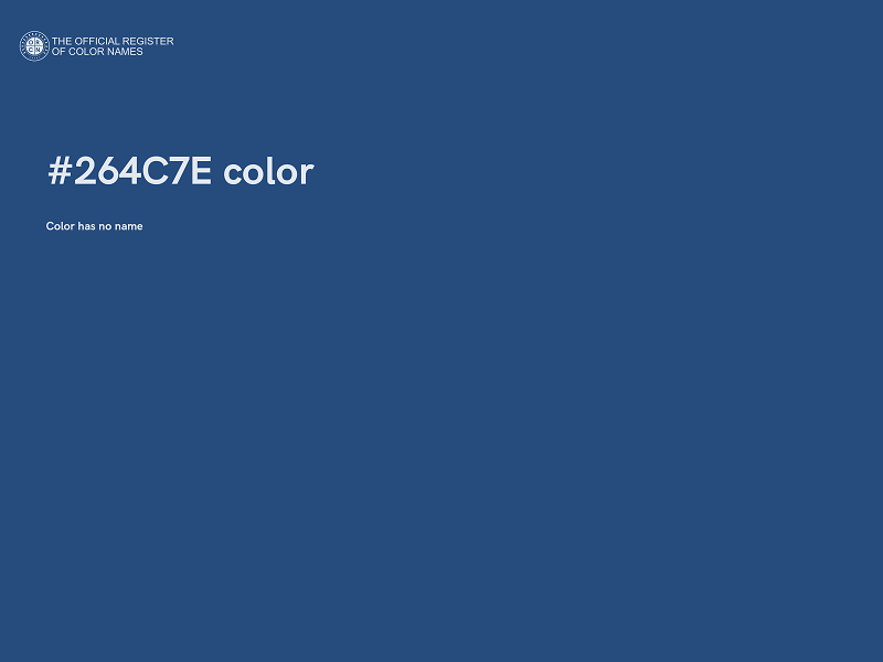 #264C7E color image