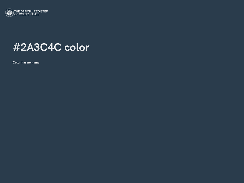 #2A3C4C color image