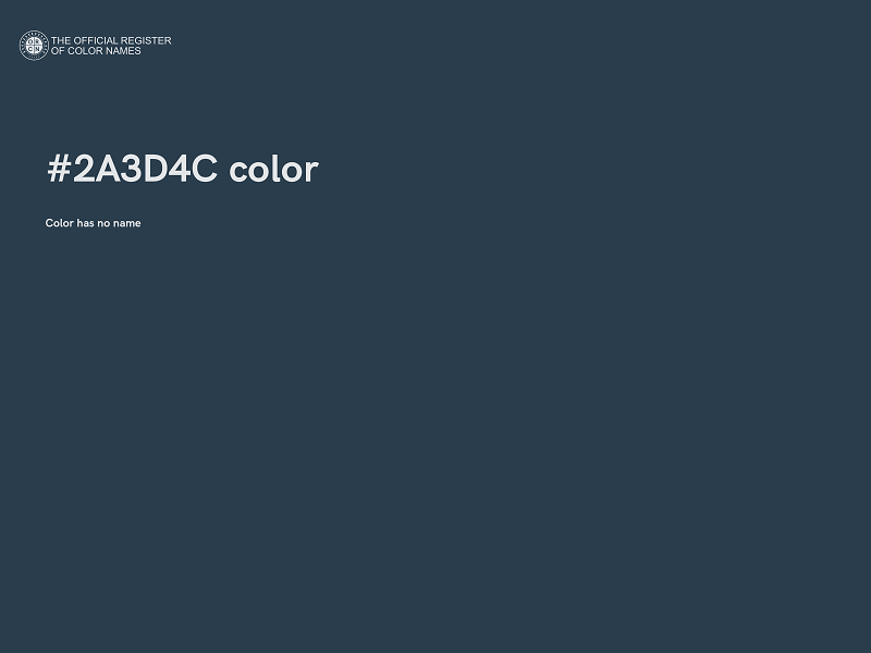 #2A3D4C color image