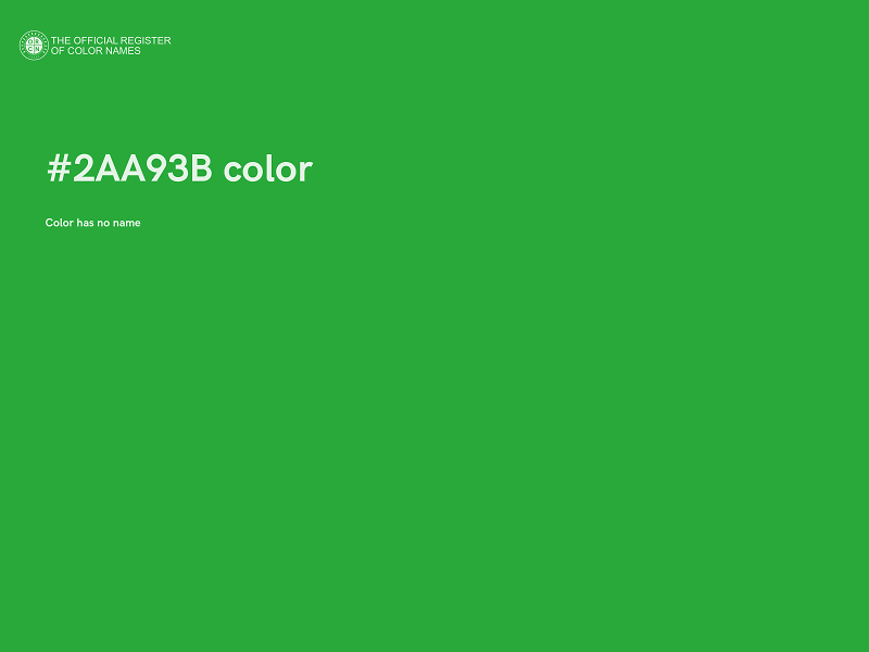 #2AA93B color image