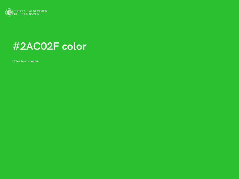 #2AC02F color image