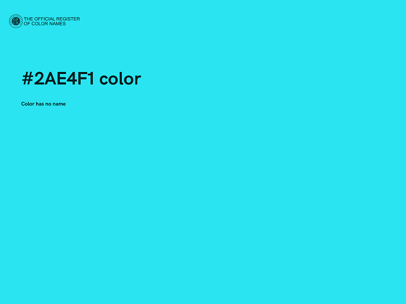 #2AE4F1 color image