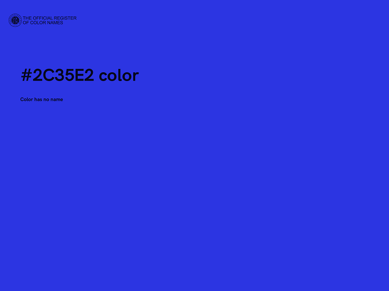 #2C35E2 color image