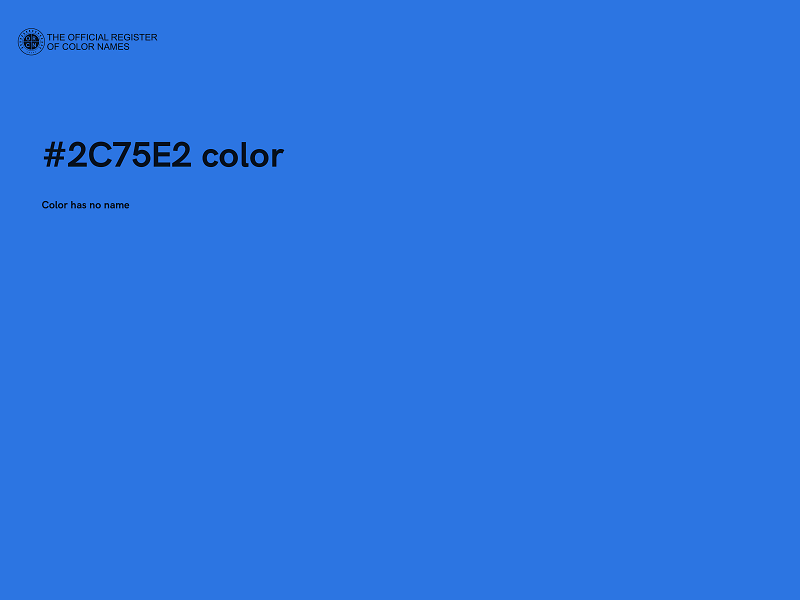 #2C75E2 color image