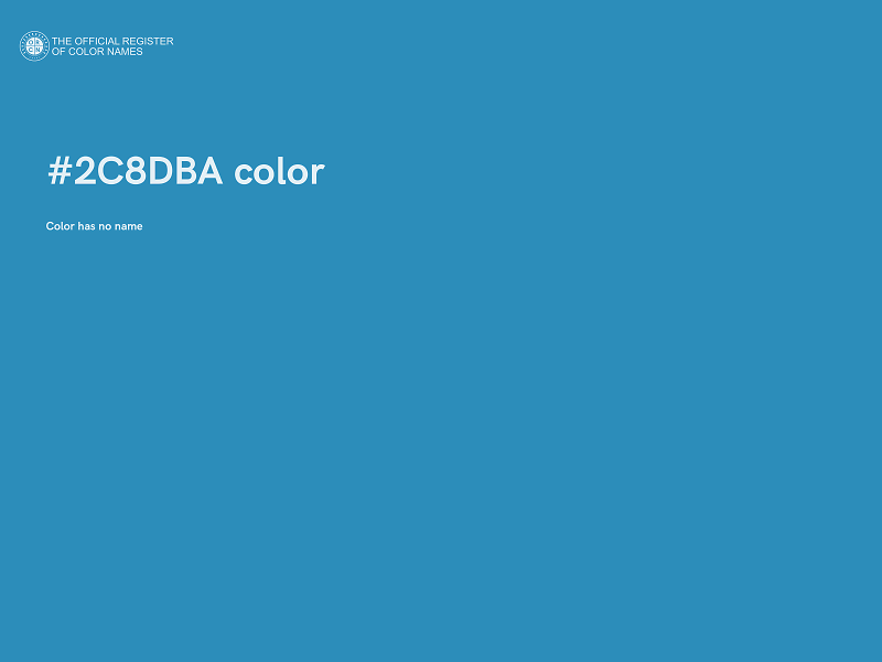 #2C8DBA color image