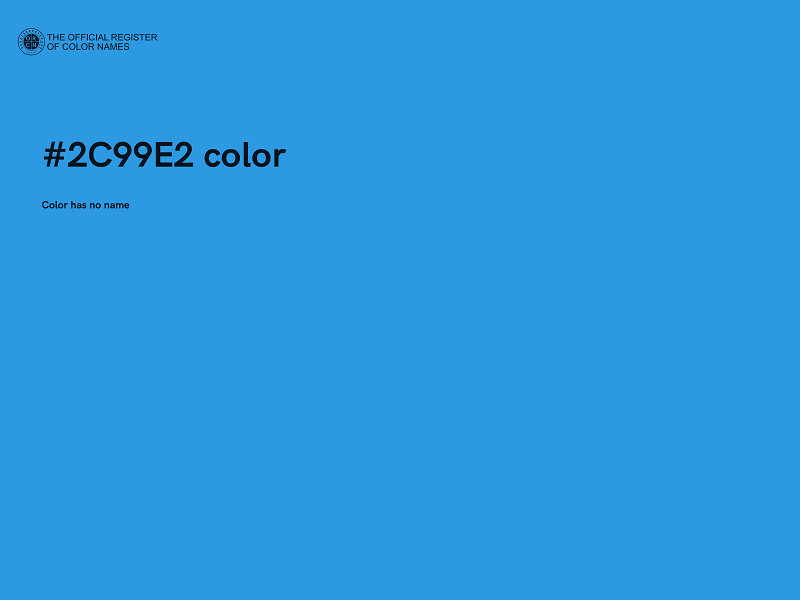 #2C99E2 color image
