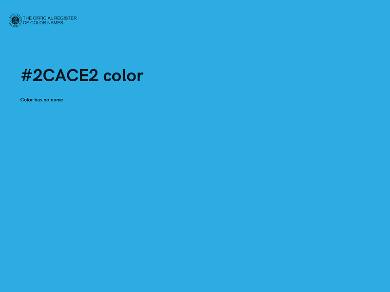 #2CACE2 color image
