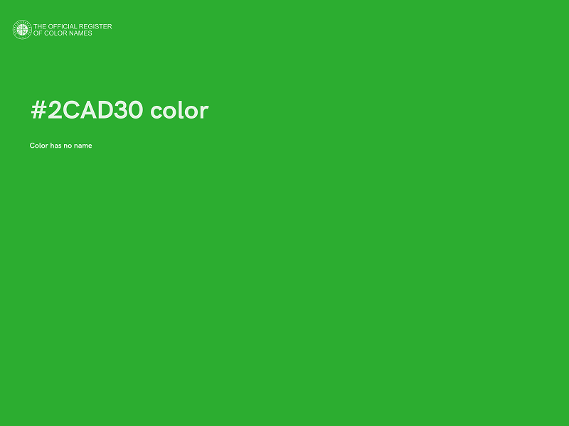 #2CAD30 color image