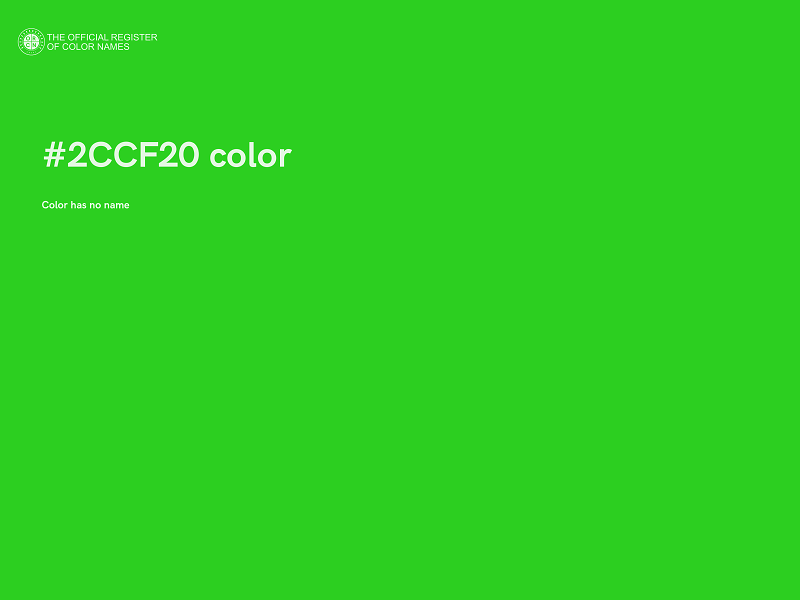 #2CCF20 color image
