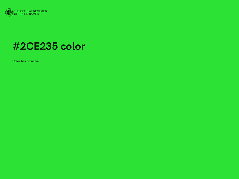 #2CE235 color image