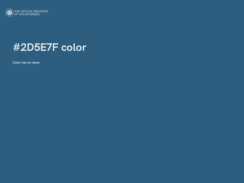 #2D5E7F color image