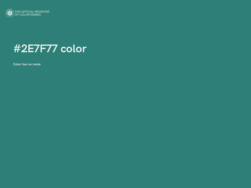 #2E7F77 color image