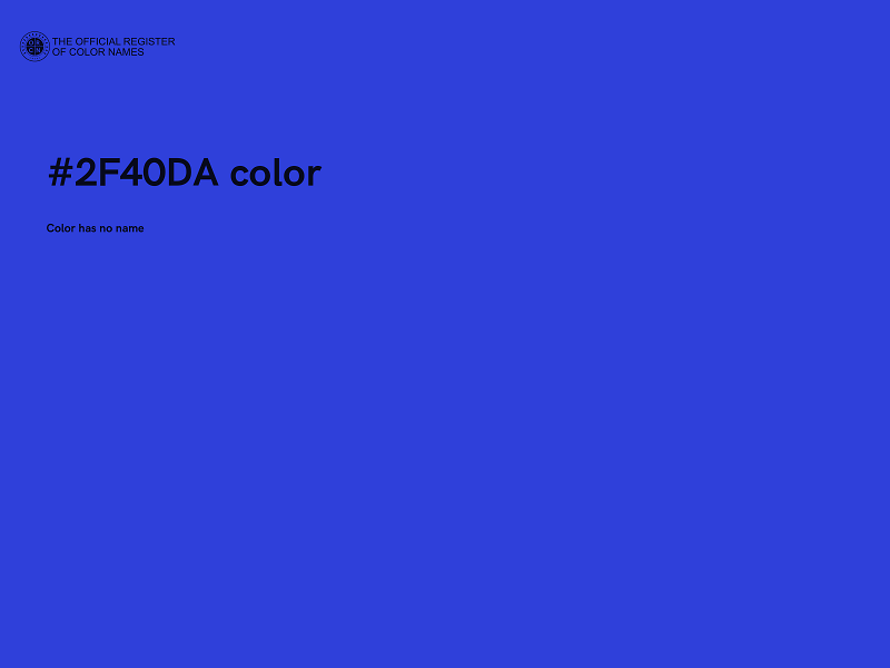 #2F40DA color image