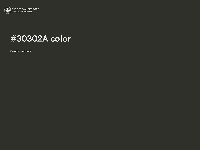 #30302A color image