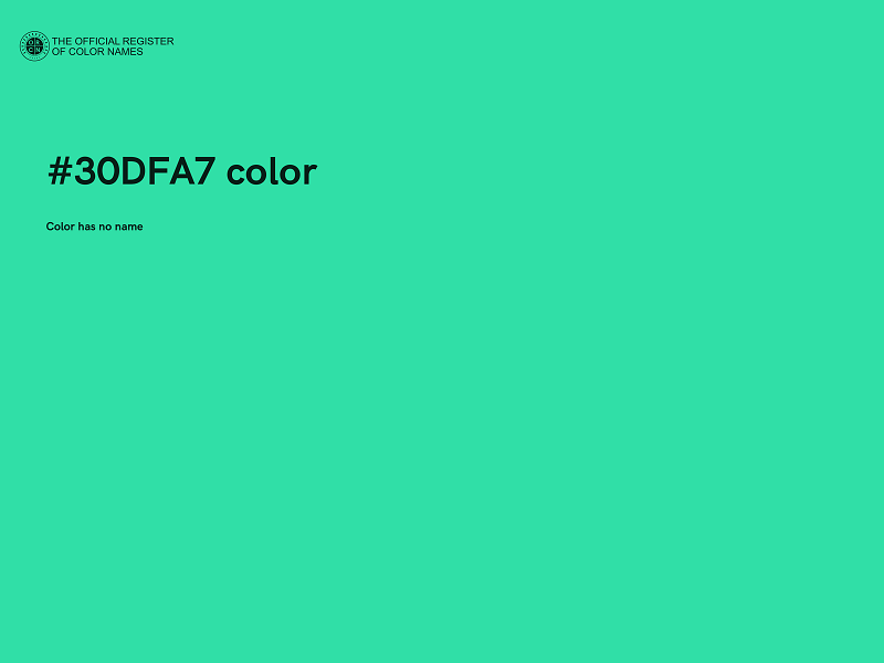 #30DFA7 color image