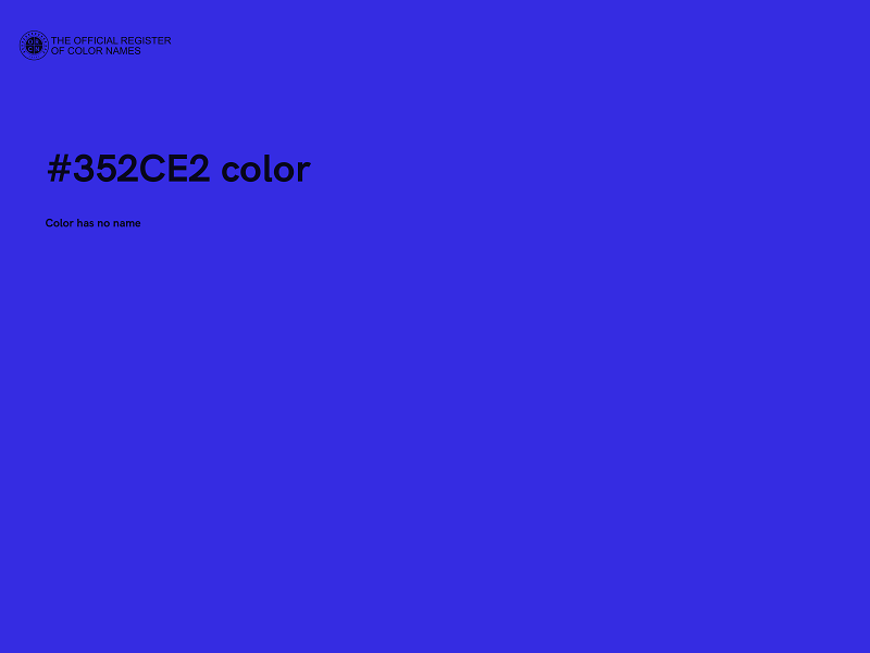 #352CE2 color image