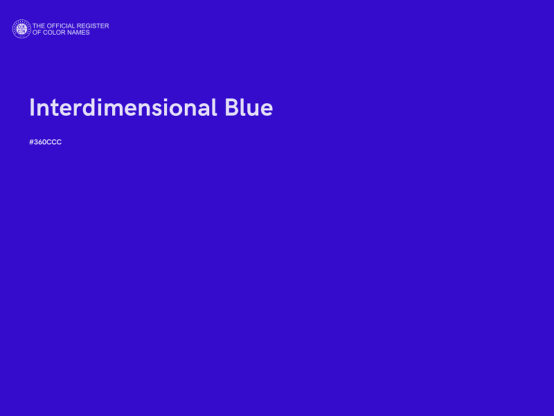 #360CCC - Interdimensional Blue color image