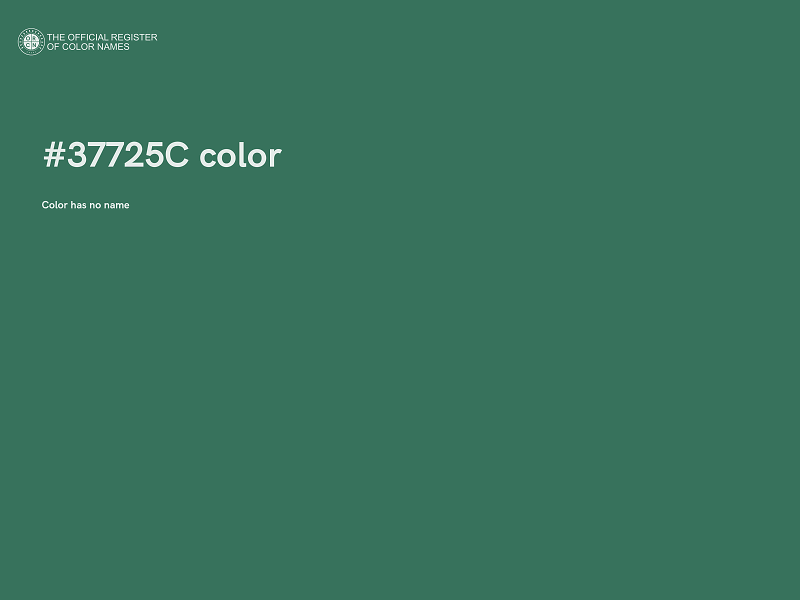 #37725C color image
